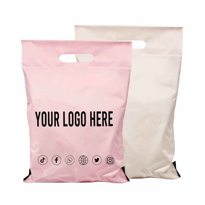 Clothing Package Poly mailer Bag Custom Logo Clothing Packaging Pe Mailing Bags with handle