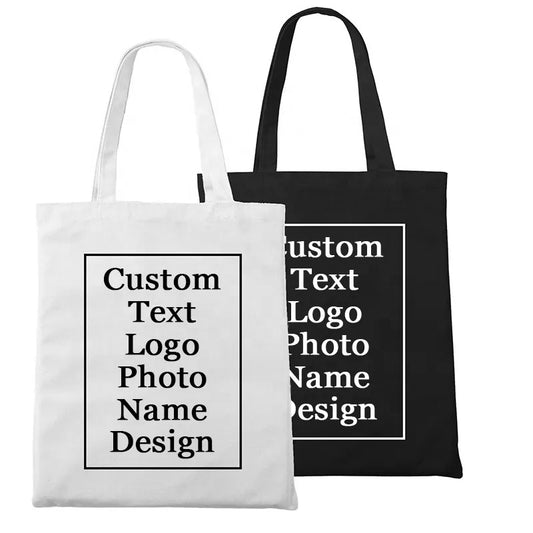 Factory canvas tote bag Shopping Bags Custom Logo Cheap Reusable Plain White Blank Cotton Canvas Tote Bag With Customized