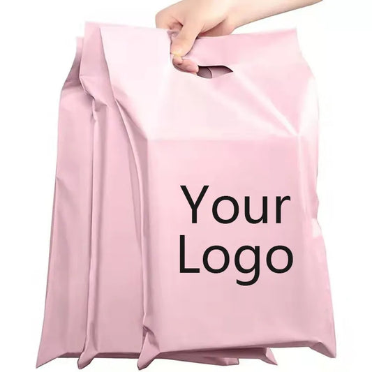 Plastic Packaging Mailing Bags With Handle Plastic Bags For Supermarket /Larg Thank You Air Shipping Package Bag Poly Mailers