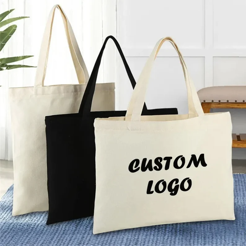 Custom Tote Bag, Promotional Tote Bag, Shopping Bags With Your Logo, Personalized Tote Bag, Custom Name Embroidered Tote Bag